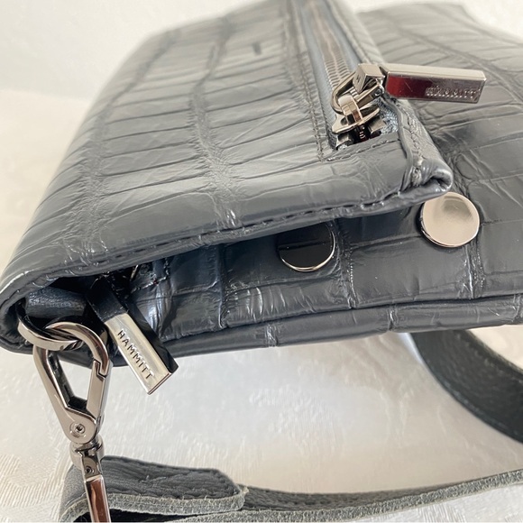 Hammitt gray VIP Crocco crossbody bag - Picture 9 of 14